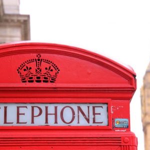 Telephone box UK red